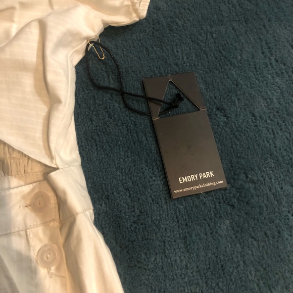 NWT white tie-front dress by Emory Park - Picture 4 of 5